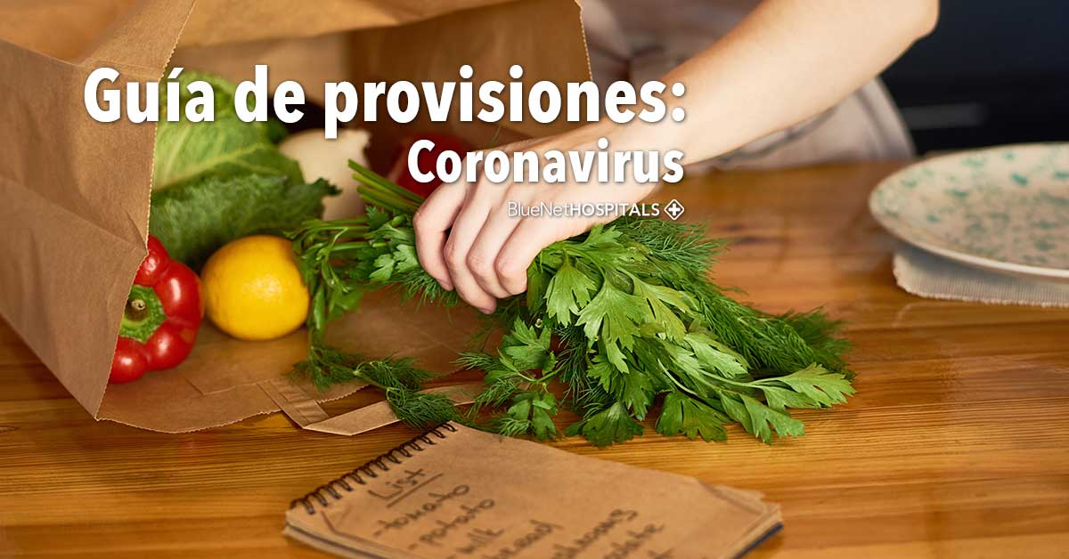 Guía de provisiones: Coronavirus