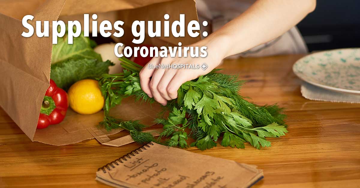 Supplies guide: Coronavirus